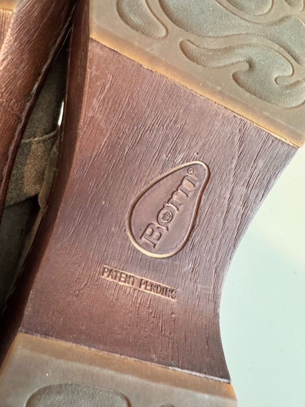 Born Toby Duo Suede Clogs Size 9 Burnished Distressed Wedge Goblincore Boho Chic - Picture 5 of 11